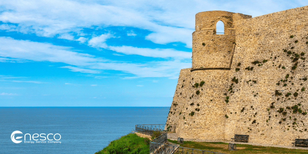 Castello Aragonese di Ortona- interventi di efficienza energetica effettuati